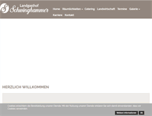 Tablet Screenshot of landgasthof-schwinghammer.de